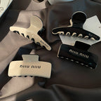 Miu Miu Black White Hair Claw