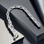 Stylish Full Moissanite Chain Link Bracelet