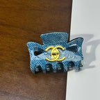 Chanel Denim Blue Hair Pins (Set: 5Pcs Total as the Main Pic)