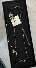 Chanel Black Flower Waist Band
