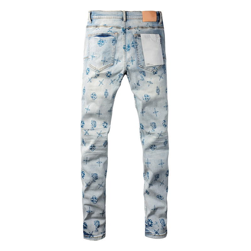 PURPLE  Fashion Jeans 9063