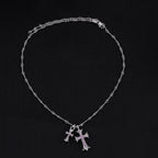 Chrome Hearts Double Cross Necklace