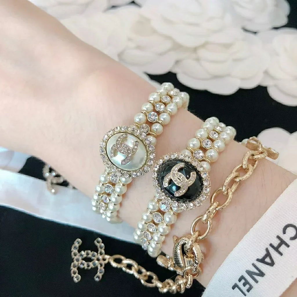 Chanel Pearl Black Choker