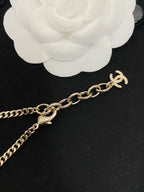 Chanel Black Heart Pendant Necklace