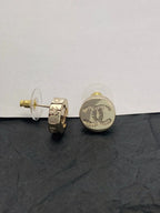 Chanel Button Earrings