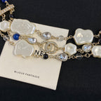 Chanel Pearl Sweater Necklace Choker