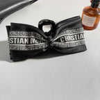Dior Black White Bowknot Hair Accessory