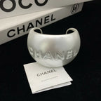Chanel White Bangle
