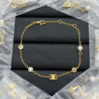Celine Pearl Necklace Bracelet