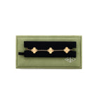 VCA  5 Motifs Bracelet Necklace Earrings Guilloche 18K Yellow Gold