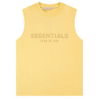 Fear Of God Flocked logo letter print Sleeveless T-Shirts