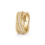 VCA Perl茅e diamonds duo ring