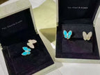 VCA Blue Butterfly Bracelet Necklace Earrings Ring