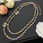 Chanel Color Bead Sweater Chain