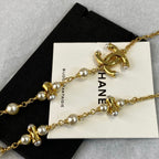 Chanel Dumbell Pearl Necklace