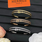 Hermes Diamond Bangle