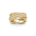 VCA Perl茅e diamonds duo ring
